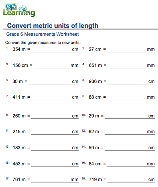 CONVERTING MEASUREMENTS PRACTICE - THE PRO STUDENTS